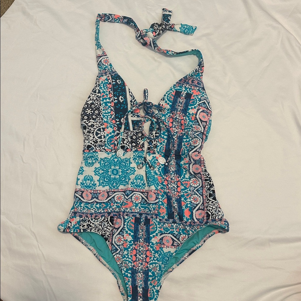 Seafolly Multicolor Paisley One-Piece Swimsuit -US 8 Aus 12